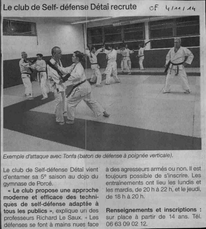 OUEST FRANCE 04.11.2014